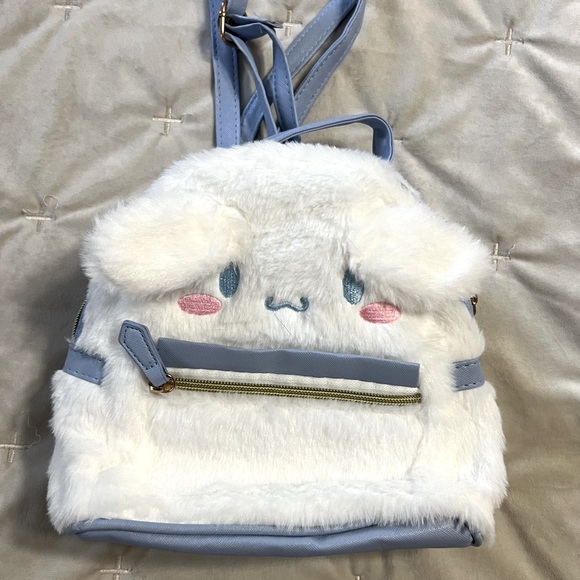 Cinnamoroll Fuzzy Mini Backpack - Picture 1 of 3